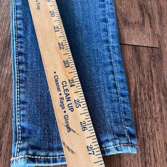 Driftwood Embroidered Jeans Womens 30 Floral Bohemian Distressed Selvage - Picture 7 of 7